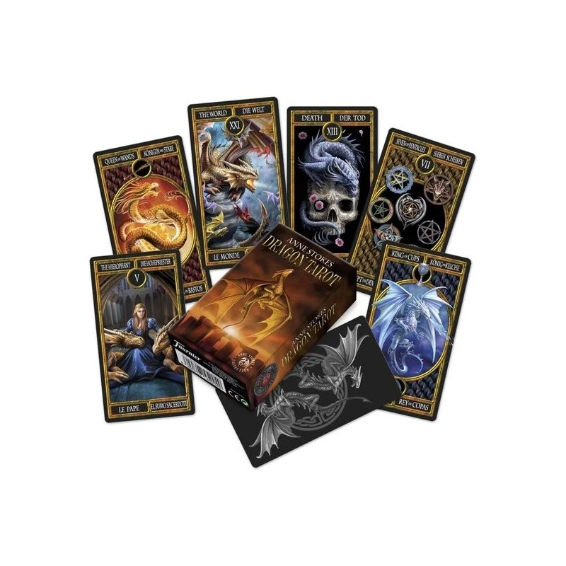 JEU DE TAROT DIVINATOIRE ANNE STOKES DRAGONS – Image 2